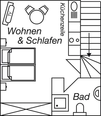 Grundriss der Unterkunft Objekt-Nr 277 - Ort - St -Jürgen-Straße