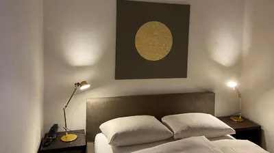 Ein Bett oder Betten in einem Zimmer der Unterkunft Strandhaus Haffkrug