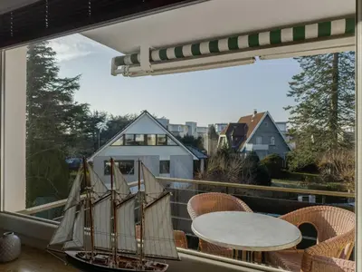 Ein Balkon oder eine Terrasse in der Unterkunft Objekt-Nr 148 - Strand - Achterdeck