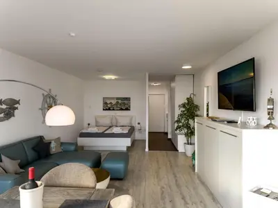 Ein Bett oder Betten in einem Zimmer der Unterkunft Objekt-Nr 246 - Strand - Kaiserallee