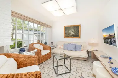 Ein Sitzbereich in der Unterkunft Ferienhaus 