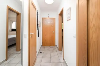 Ein Bett oder Betten in einem Zimmer der Unterkunft Gorch-Fock-Park App 20