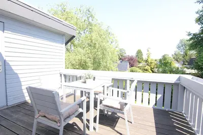 Ein Balkon oder eine Terrasse in der Unterkunft Haus Badezeit