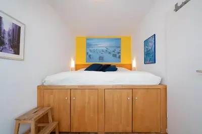 Ein Bett oder Betten in einem Zimmer der Unterkunft Schaumkrone