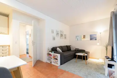 TV/Unterhaltungsangebot in der Unterkunft Ferienhaus Seeweg Wohnung 1