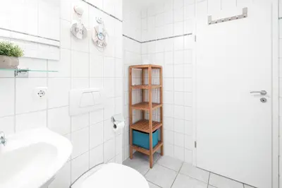 Ein Badezimmer in der Unterkunft 