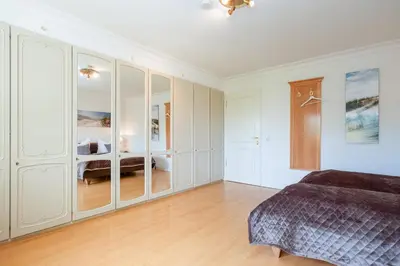 Ein Bett oder Betten in einem Zimmer der Unterkunft Gästehaus Nina #4