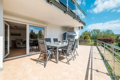 Ein Balkon oder eine Terrasse in der Unterkunft Gästehaus Nina #4