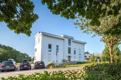 Das Gebäude in dem sich die Ferienwohnung befindet