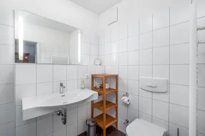 Ein Badezimmer in der Unterkunft Johannsen`s App 9