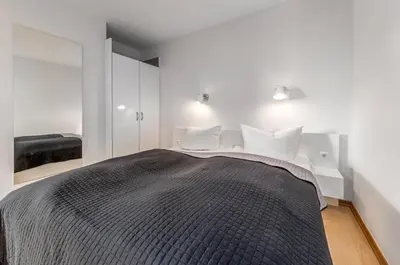 Ein Bett oder Betten in einem Zimmer der Unterkunft Haus Dorothea, App 18