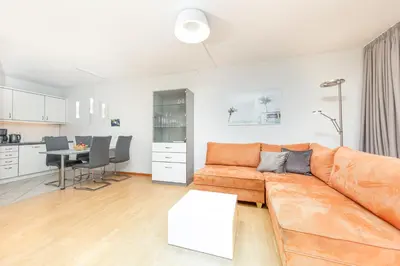 Küche/Küchenzeile in der Unterkunft Haus Dorothea, App 18