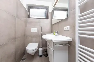 Ein Badezimmer in der Unterkunft Haus Dorothea, App 18