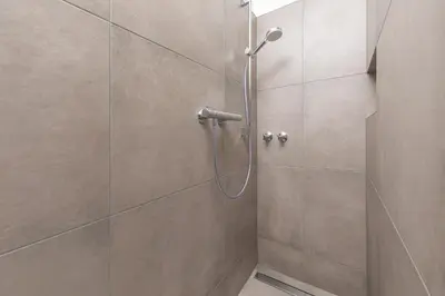 Ein Badezimmer in der Unterkunft Haus Dorothea, App 18