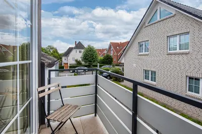 Ein Balkon oder eine Terrasse in der Unterkunft SunSide Apartment #3