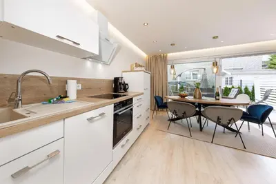 Küche/Küchenzeile in der Unterkunft SunSide Apartment #5