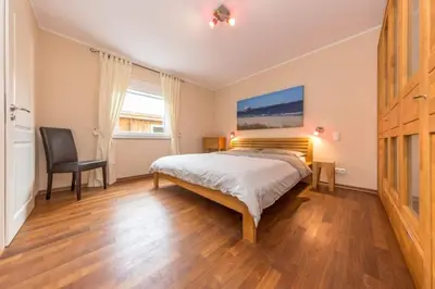 Ein Bett oder Betten in einem Zimmer der Unterkunft Trauminsel