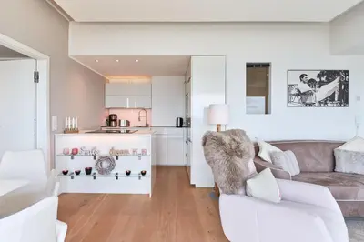 Küche/Küchenzeile in der Unterkunft Sea View Suite