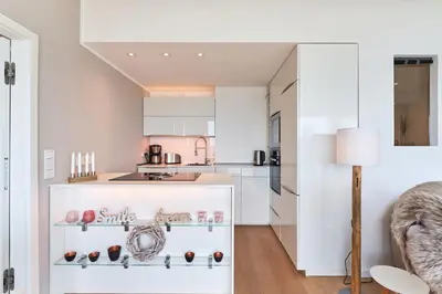 Küche/Küchenzeile in der Unterkunft Sea View Suite