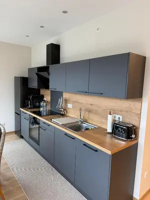 Küche/Küchenzeile in der Unterkunft Hansehaus Lübeck - Penthouse