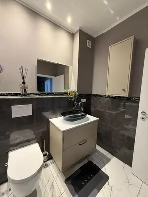 Ein Badezimmer in der Unterkunft Hansehaus Lübeck - Penthouse