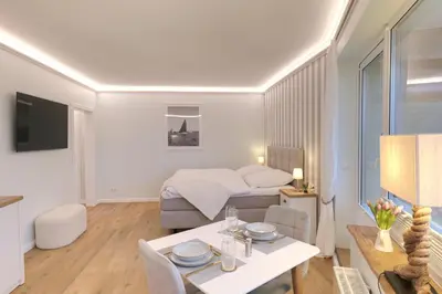 TV/Unterhaltungsangebot in der Unterkunft Ferienwohnung Samsö - frisch renoviert mit besonderem Ambiente