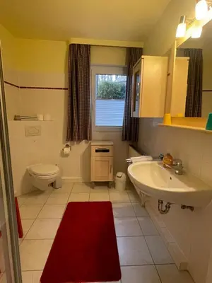 Ein Badezimmer in der Unterkunft Ferienhaus Olschewski