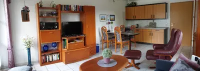 Küche/Küchenzeile in der Unterkunft Ferienwohnung Rahn Apartment 1