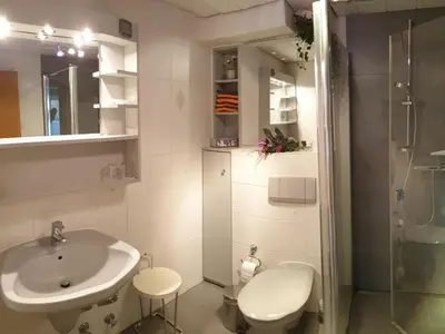 Ein Badezimmer in der Unterkunft Ferienwohnung Rahn Apartment 1