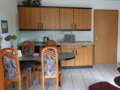 Küche/Küchenzeile in der Unterkunft Ferienwohnung Rahn Apartment 1
