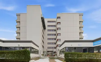 Das Gebäude in dem sich die Ferienwohnung befindet