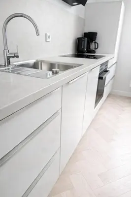 Küche/Küchenzeile in der Unterkunft Stilvolles City Apartment in Lübeck