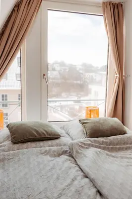 Ein Bett oder Betten in einem Zimmer der Unterkunft Ferienwohnung Wirbelwind