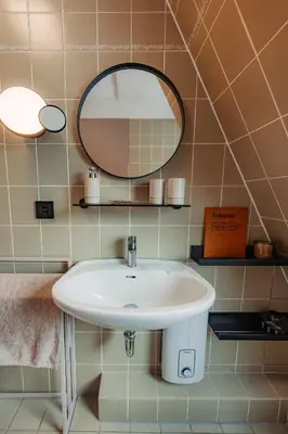 Ein Badezimmer in der Unterkunft Ferienwohnung Wirbelwind
