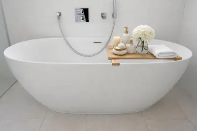 Ein Badezimmer in der Unterkunft Modernes Apartment am Bahnhof