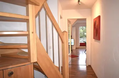 Ein Bett oder Betten in einem Zimmer der Unterkunft Ostseeallee 18 Ferienwohnung Muschelsucher