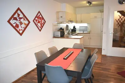 Küche/Küchenzeile in der Unterkunft Ostseeallee 18 Ferienwohnung Muschelsucher