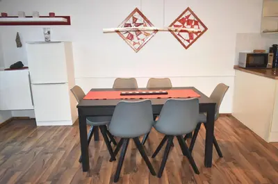 Küche/Küchenzeile in der Unterkunft Ostseeallee 18 Ferienwohnung Muschelsucher