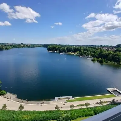 Ferienwohnung mit Traum Seeblick am Kurpark in Bad Segeberg