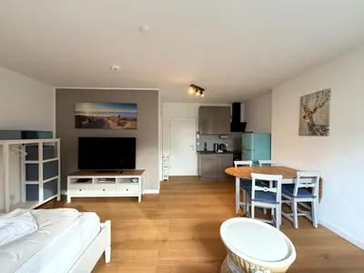 Küche/Küchenzeile in der Unterkunft Beachfront Studio - 1 Strandreihe