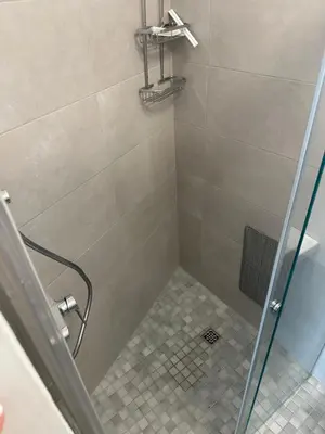 Ein Badezimmer in der Unterkunft FEWO Relax 2