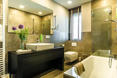 Ein Badezimmer in der Unterkunft Strandhotel Luv