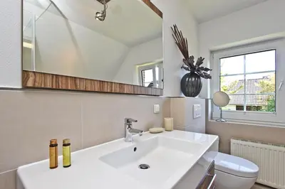 Ein Badezimmer in der Unterkunft Ferienhaus Ostseerausch