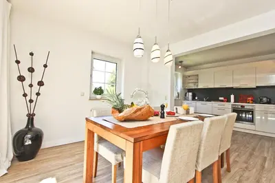 Küche/Küchenzeile in der Unterkunft Ferienhaus Ostseerausch