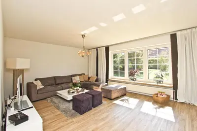 Ein Sitzbereich in der Unterkunft Ferienhaus Ostseerausch