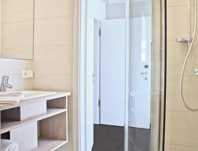 Ein Badezimmer in der Unterkunft Viva Hotel Lübeck