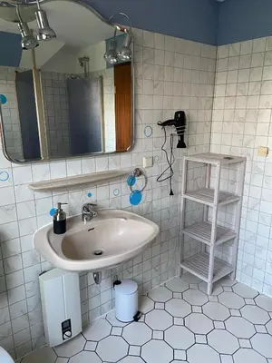 Ein Badezimmer in der Unterkunft Hof Beuck