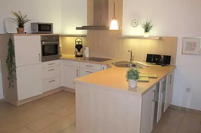Küche/Küchenzeile in der Unterkunft Apartmentvermittlung Mehr als Meer - Objekte 42 & 51