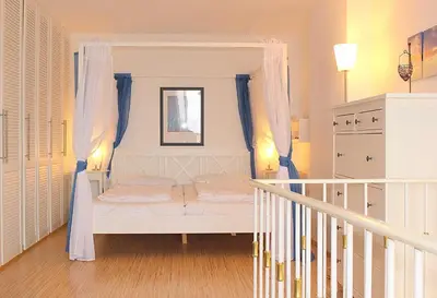 Ein Bett oder Betten in einem Zimmer der Unterkunft Apartmentvermittlung Mehr als Meer - Objekt 7