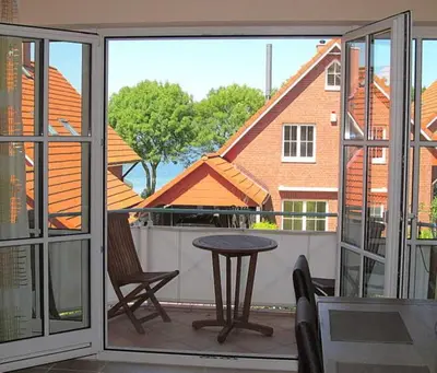 Ein Balkon oder eine Terrasse in der Unterkunft Apartmentvermittlung Mehr als Meer - Objekt 20